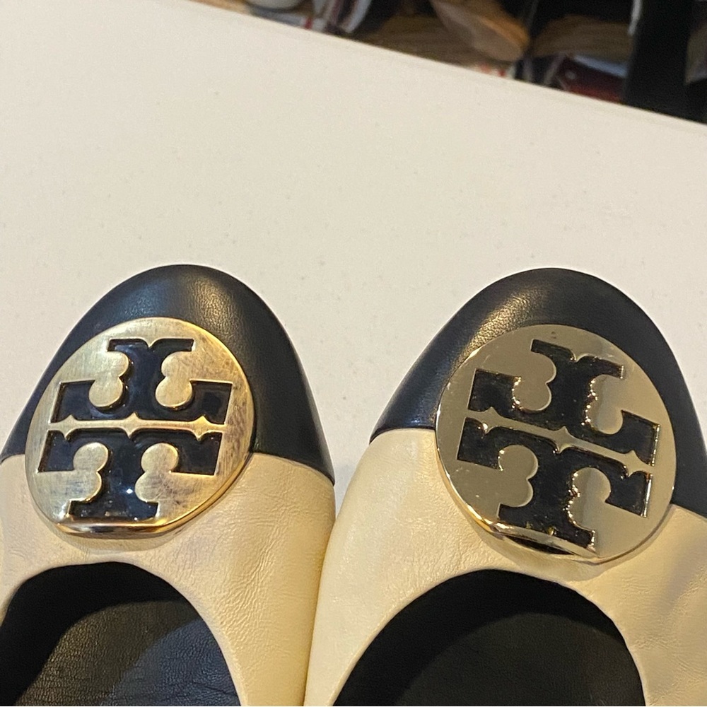 TORY BURCH Claire Cap Toe Ballet Flats - Picture 5 of 12